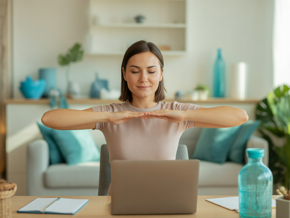 Frases de Inspiração e Yoga para Pausas no Home Office