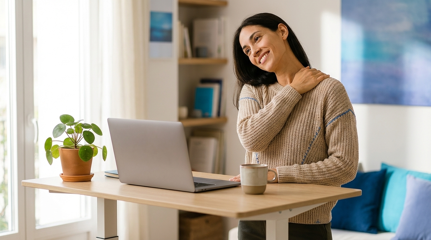 Pausas Ativas no Home Office: Guia de Yoga Entre Reuniões