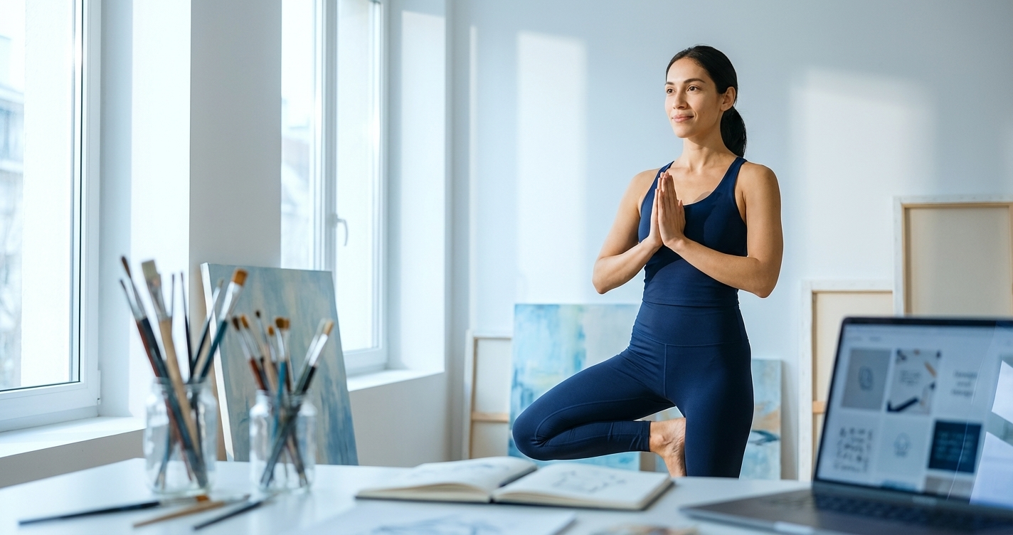 Yoga para Criatividade: Como Desbloquear a Inspiração Artística
