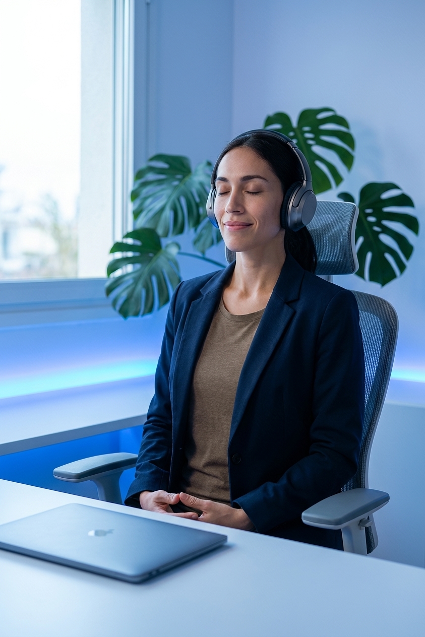 Burnout Executivo: Como Vencer com Trilhas de Silêncio Guiado e Yoga Restaurativo