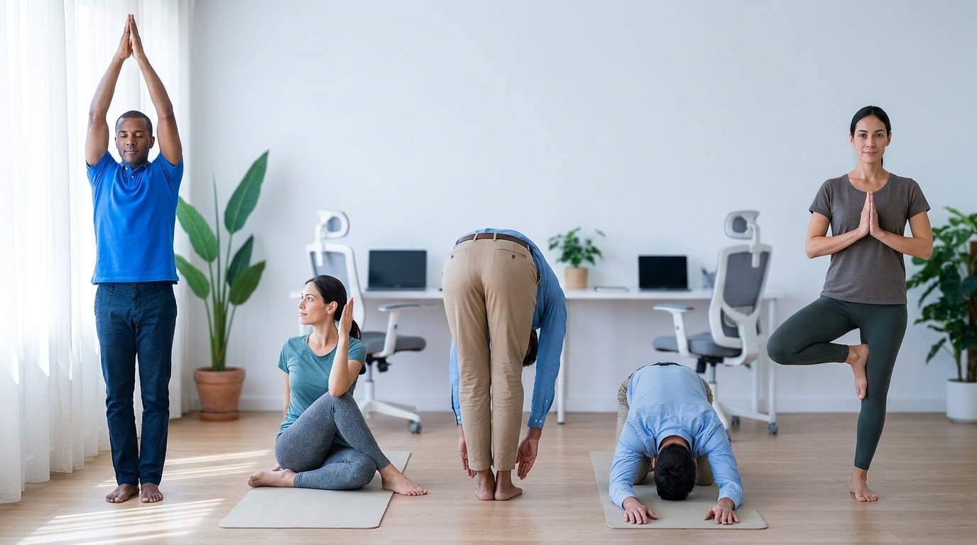 Dicionário de Yoga para Home Office: Alivie Tensões em Minutos