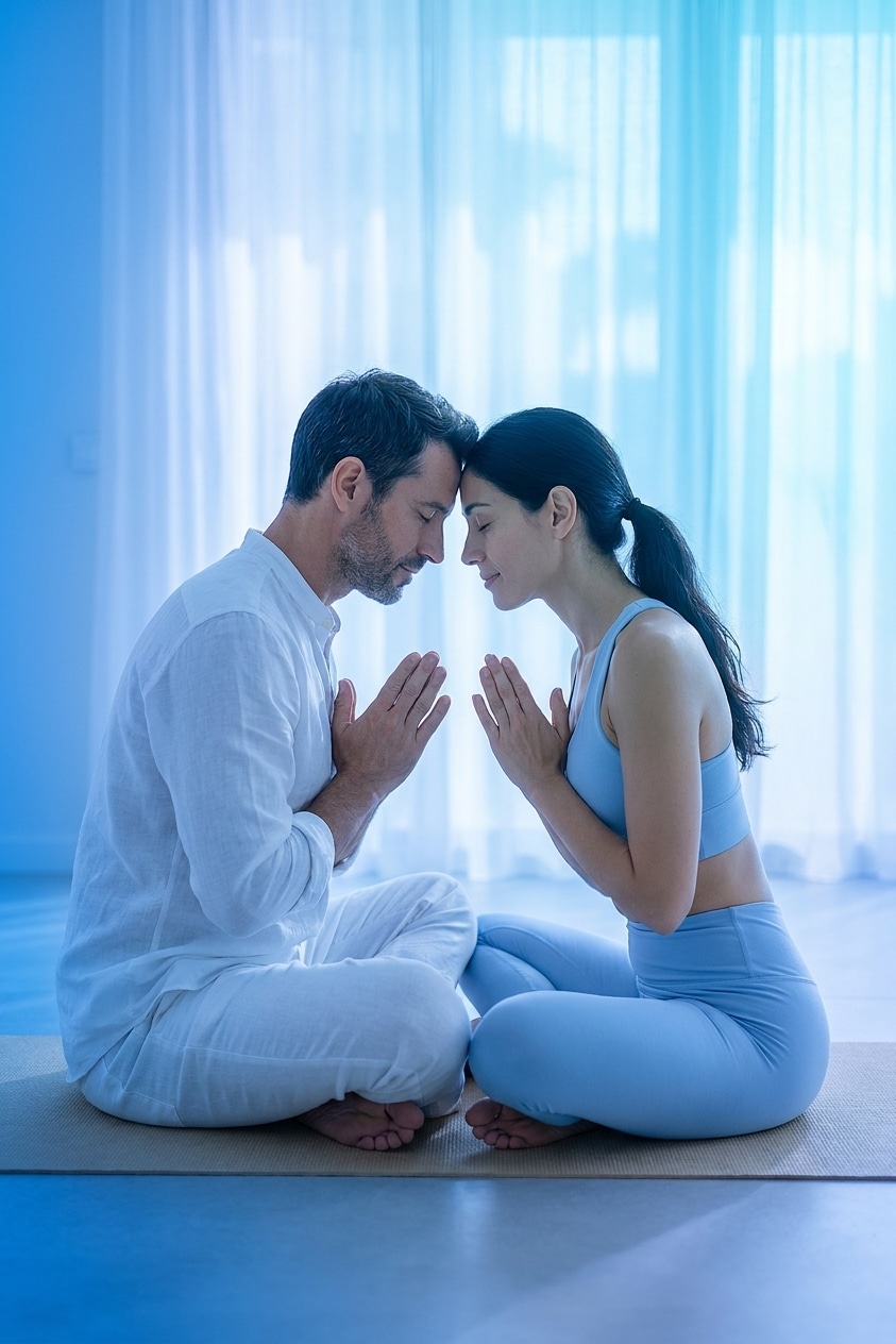 Yoga para Casais: Como a Espiritualidade Transforma seu Relacionamento