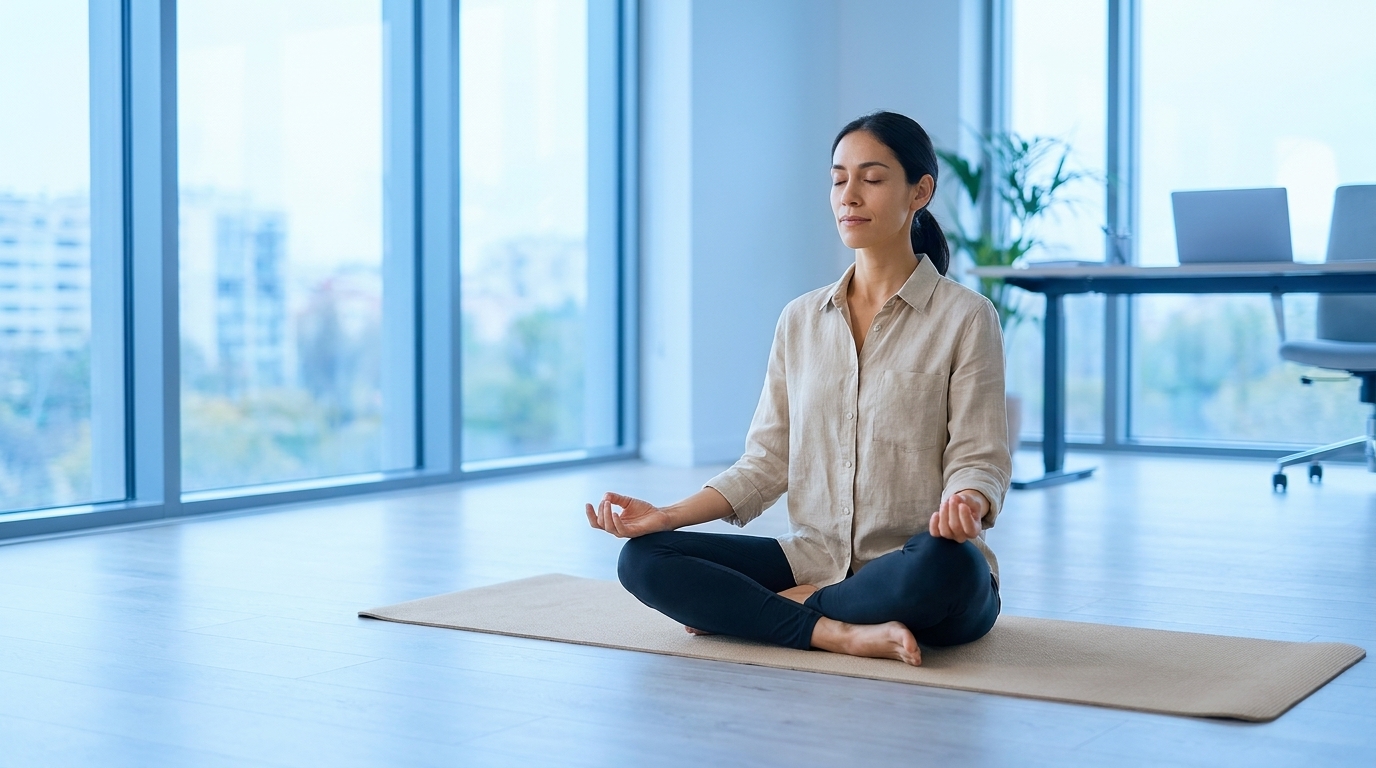 Yoga e Meditação para Clareza na Transição de Carreira