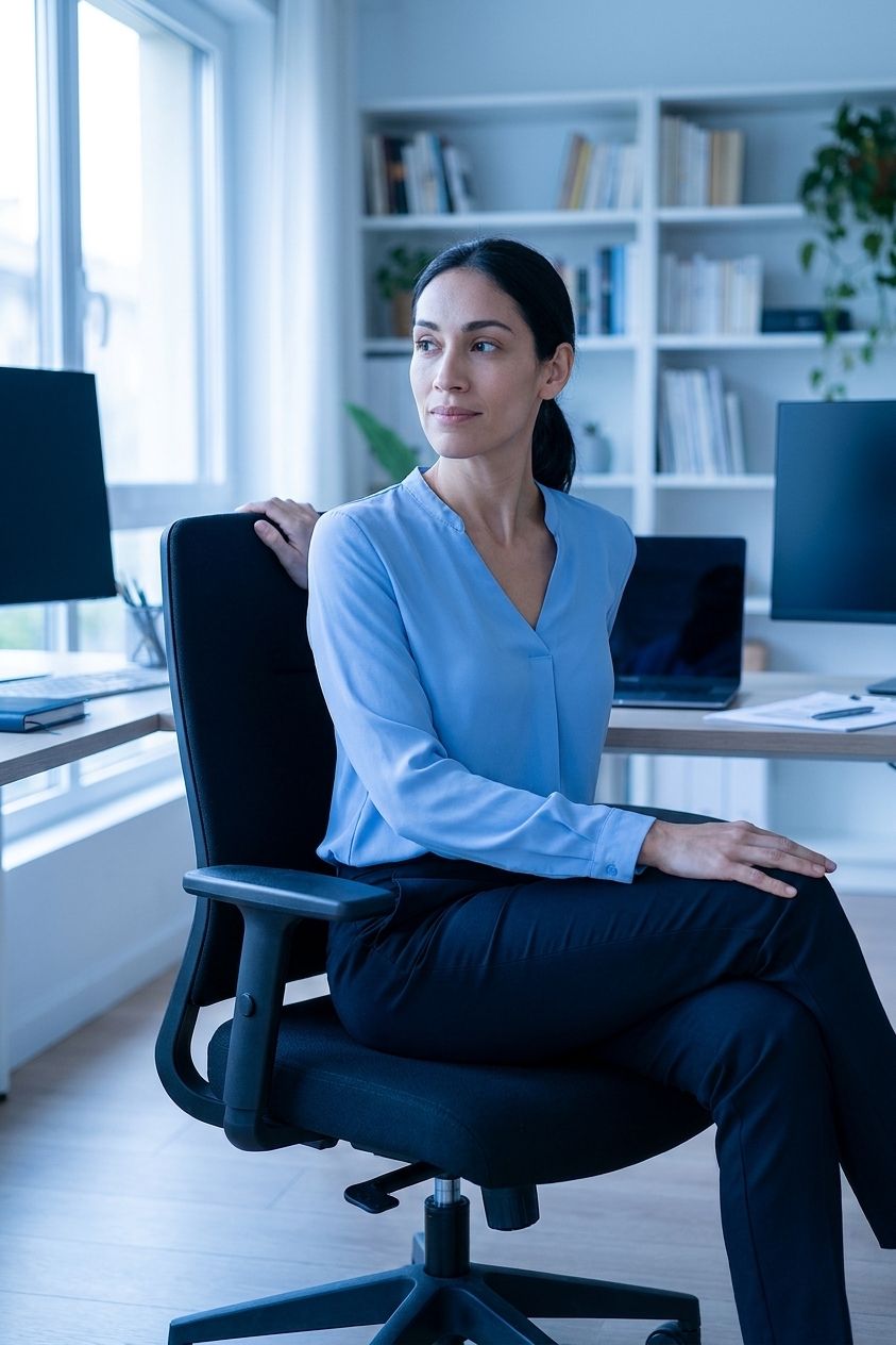 Yoga no Home Office: 5 Movimentos para Fazer Entre Reuniões