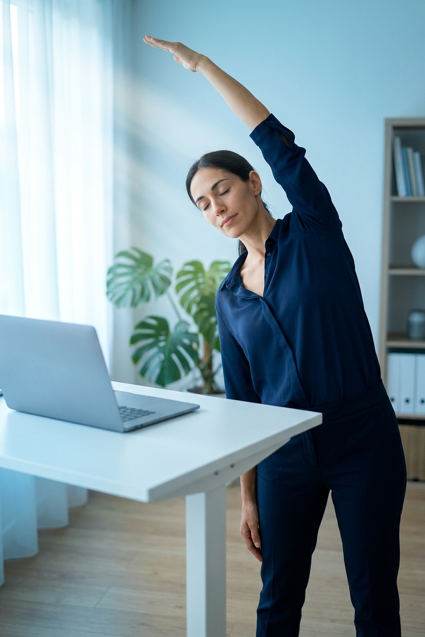 Yoga para Home Office com Luzia Vital e o Vitalizen App