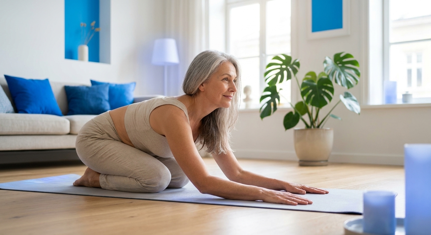 Yoga na Menopausa: 5 Movimentos Suaves para Regulação Emocional